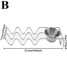 2/4pcs Stainless Steel Taco Holder Set With Sauce Cups Spoon Detachable Condiment Cups Rust-Resistant, Dishwasher Safe Taco Stand For Kitchen Use Mexican Restaurant Style Pancake Rack, Pizza Display Stand, Spring Roll Food Rack - Multicolor - View 18