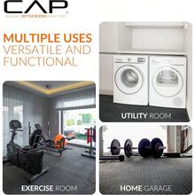 Exercise Puzzle Mats Packs Tiles 24"X24" Multiple Options - PebbleBlack - Xem 8