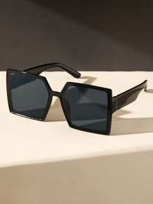 1 Stück Damen Quadratische Oversized Design Modebrillen für Augenschutz, Musikfestivals, Outdoor, Reisen und den Alltag - Verschiedenfarbig - Übersicht 7