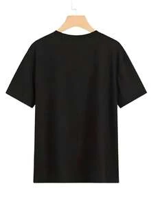 Long Term Effects Of Suffering T Shirt Accessories Men Summer Cotton Humor G59 Records T-Shirt Stylish Short Sleeve - 黑色 - 查看 2