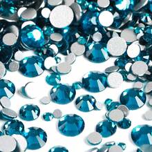 ICIQ Blue Series Silver Base Non-Hot Fix Crystal Glass Material Rhinestone, Decorative For Shoes, Clothes, Hats, Cups, Nails And Other Daily Items - Multicolor - View 20