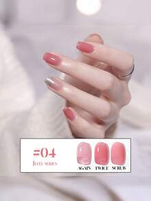 Miss Comoy 15ML 果冻指甲油 2025 春夏新款热销冰透明裸色粉色指甲油 DIY 美甲沙龙特供 - 彩色 - 查看 5