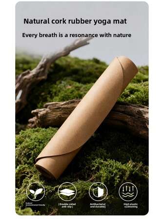 Esterilla de yoga de corcho antideslizante para entrenamientos sudorosos - Doble cara con ultra agarre para posturas seguras, cojín para las articulaciones y grado profesional. Esterilla de yoga de corcho natural con absorción de sudor superior y soporte para las articulaciones para pilates. ¡Adiós al deslizamiento! Esterilla de yoga de corcho natural con cojín suave como una nube - Agarre de doble cara para yoga caliente y fitness