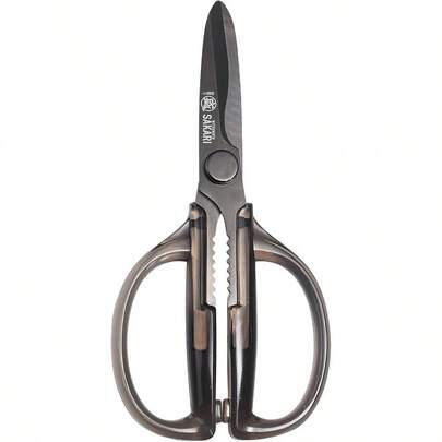 Japanese Kitchen Scissors Black Titanium Plated Kitchen Shears All Purpose Multipurpose Stainless Steel Cooking Scissors For Meat Chicken Fish Vegetables