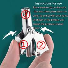 1pc,Washable Manual Nose Hair Trimmer For Men And Women, Stainless Steel,Portable Nose Hair Clippers