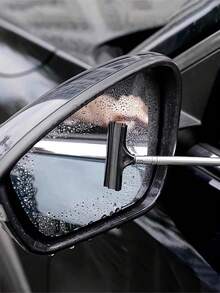 Extendable Car Rearview Mirror Wiper, Length 21cm (8.2 Inches) To 98cm (38.6 Inches) (Max), Car Rearview Mirror Wiper, Extendable Car Window Wiper, Cleaning Tool With Telescopic Handle, Portable Cleaning Tool, Car Side Mirror Wiper, Extendable Wing Mirror Wiper Cleaner, Portable Car Interior And Exterior Cleaning Accessory For Rainy And Foggy Weather, Portable Car Glass Cleaning Snow Brush - Multicolor - View 10