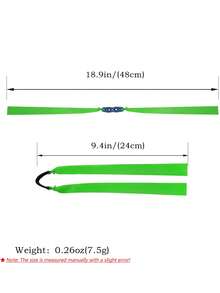 5/10/15 piezas Equipo de caza al aire libre Bandas de goma verdes de 1.0 mm, Bolsa de cuero para posicionar el fondo de la olla, Bandas de goma planas con taper 2012 para reondas, Material de látex natural con alta elasticidad y tensión fuerte, Accesorios para tirachinas, Esenciales para el tiro con tirachinas, Adecuado para actividades recreativas al aire libre
