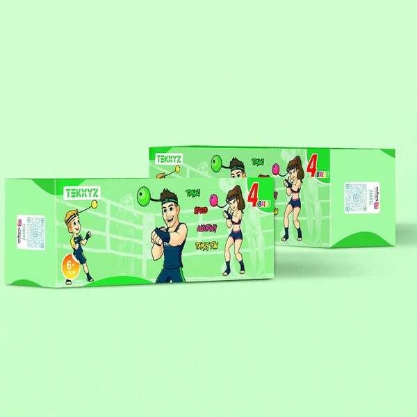 Boxing Reflex Ball Family Pack, 4 Different Boxing Ball With Headband, Softer Than Tennis Ball, Perfect For Reactio...