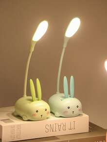 USB Rechargeable Eye-Caring Desk Lamp, Cute Cat LED Study Reading Light, Foldable, Dimmable Bedside Lamp For Bedroom, Student Dorm