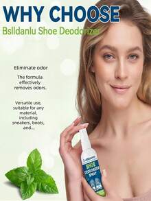 100ml Shoe Deodorizing Spray, Fresh Spray For Removing Shoe And Sock Odor. Effective Deodorizing For Various Shoes, Suitable For Both Men And Women. - Multicolor - View 3