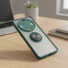 Funda Para Honor Magic6 Lite X9b Anillo Uso Rudo + Mica - verde mate - Ver 5