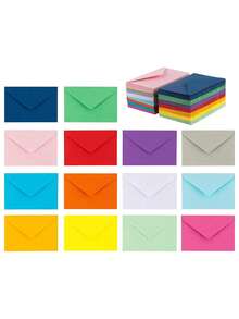 10pcs Envelope, Vintage Envelope, 18.5x13.5cm (7.28x5.31in) Blank Paper Small Object Storage, V-Shaped Seal, Suitable For Marriage Proposals, Birthdays, Graduates, Greeting Cards, Invitations - Suitable For All Kinds Of Festivals, Multiple Colors