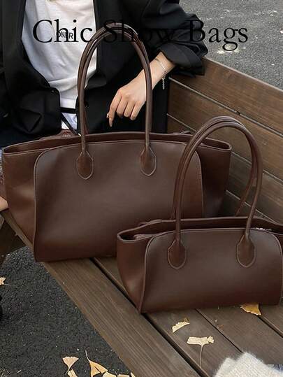 这款时尚复古风格的大容量单肩手提包是 2025 年新款，有多种尺寸可供选择，适合外出、旅行、购物、通勤、送礼、聚会以及许多其他场合。