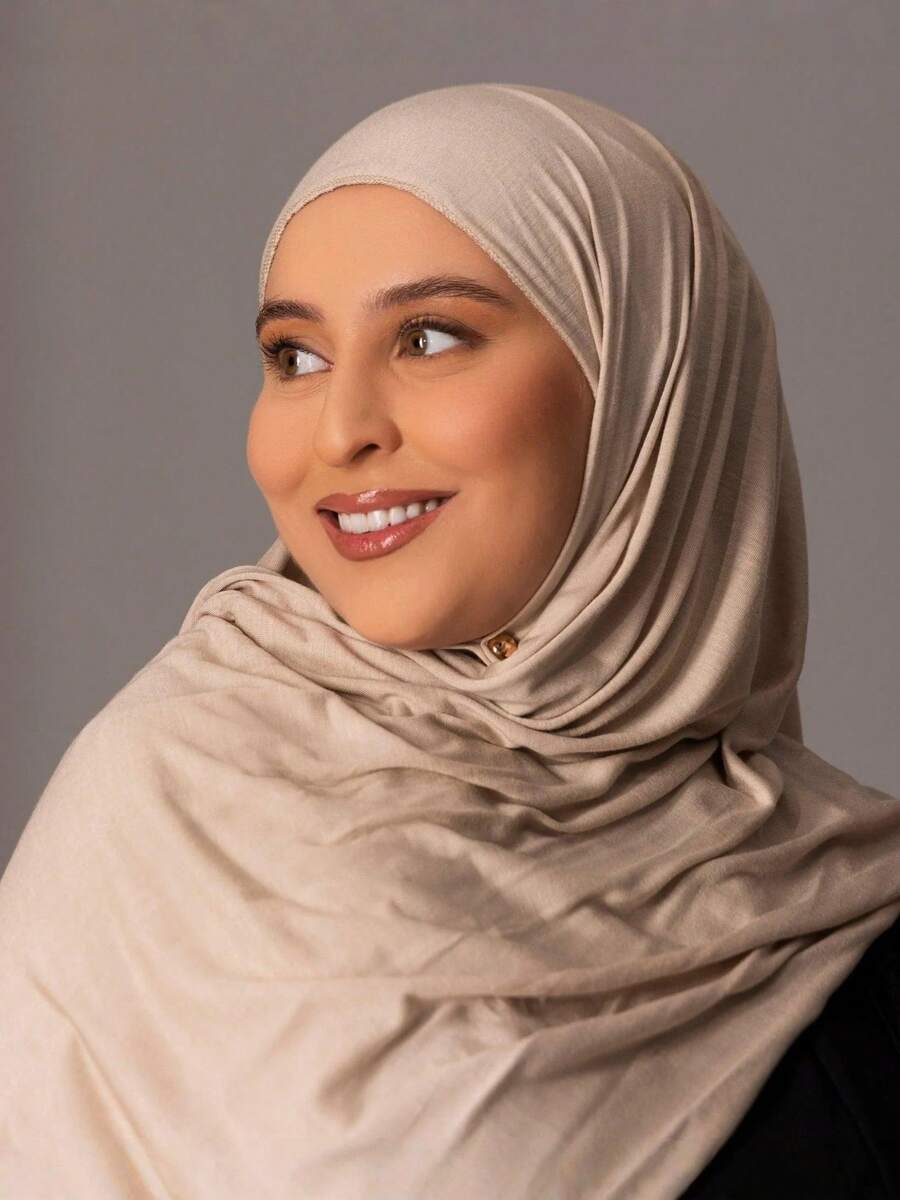 1 Khăn trùm đầu Jersey dành cho nữ, Khăn trùm đầu Modal, Màu trơn, Mềm mại như lụa, Thoải mái, Khăn trùm đầu thoáng khí, Khăn quấn đầu, Khăn xếp Jersey, Khăn choàng/Khăn choàng 180cm*70cm, Thích hợp cho sử dụng hàng ngày, ngoài trời, cầu nguyện, thờ cúng