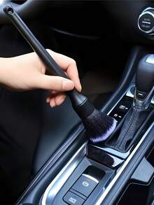 Ultra Soft Car Interior Cleaning Brush, High-Quality Lint-Free And Scratch-Free Cleaning Brush, Long Fur Handle, Suitable For Cleaning Dashboard Vents, Leather And Center Console, Perfect For Removing Dust, Debris And Fine Surfaces, Essential Cleaning Tool For Professional Auto Detailers And Car Enthusiasts.