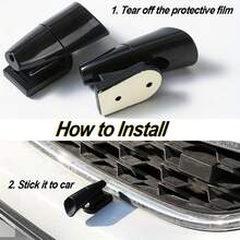 2个装超声波汽车动物驱避器 - 风力驱动鹿哨，带格栅安装支架，无需电池，防止车辆和摩托车与野生动物碰撞 - 彩色 - 查看 6