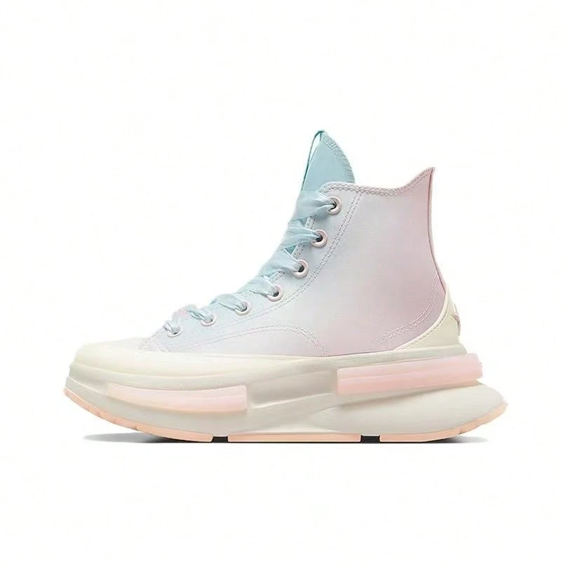 Converse Run Star Legacy CX Comfortable Versatile High-Top Sneakers, Women, White/Pink/Blue - White Powder Blue - View 1
