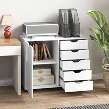 Office Storage Cart - White - View 2