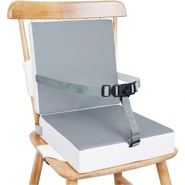 Chair Increasing Cushion Dismountable Portable Washable Baby Toddler Infant Harness Toddler Booster Dining Highchair Seat Pad On The Go Seat Highten Pad Travel Storage Chair With Adjustable Buckle Strap With Backrest Dinosaur (With Backrest)
