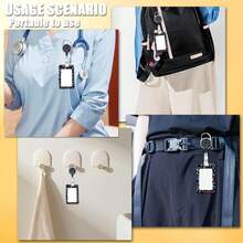 Colorful Alphabet Lanyards For ID Badges, Black ID Badge Holder With Lanyard Retractable Badge Holder/Reel Lanyard, Teacher Student Office Gifts,ColorfulAlphabet - 多彩字母表 - 查看 7