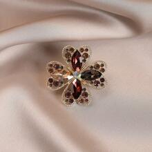 1pc Shiny Bohemian Zinc Alloy Flower & Animal Brooch, Suitable For Women To Wear Casually In Spring, Summer, Autumn And Winter - Multicolor - View 10