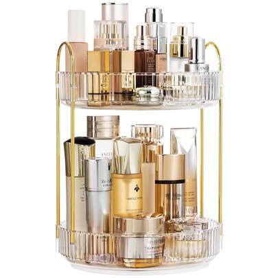 Rotating Cosmetics Storage Box Multilayer Dressing Table Lipstick Skincare Product Organizer Bathroom And Toilet Storage Rack