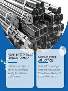 jakehoe 金属除锈剂，适用于燃气灶、墙壁、厨房油烟机、家居和汽车清洁，可去除油漆表面和轮胎上的锈迹，并可进行除锈和表面翻新维护，可作为圣诞礼物赠送给家人和朋友，新旧型号随机发货。 - 彩色 - 查看 4