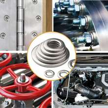 Stainless Steel Washer Set - Polished O-Ring Fasteners, Easy To Install, Durable For DIY, Mechanics & Electronics Projects, Includes Handy Installation Tool,Gaskets, Washers, Small Hardware Tools