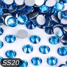 ICIQ Blue Series Silver Base Non-Hot Fix Crystal Glass Material Rhinestone, Decorative For Shoes, Clothes, Hats, Cups, Nails And Other Daily Items - Multicolor - View 17