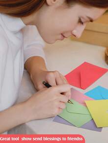 10pcs Envelope, Vintage Envelope, 18.5x13.5cm (7.28x5.31in) Blank Paper Small Object Storage, V-Shaped Seal, Suitable For Marriage Proposals, Birthdays, Graduates, Greeting Cards, Invitations - Suitable For All Kinds Of Festivals, Multiple Colors