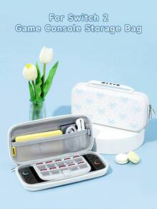 Accessories For Nintendo Switch, Bow & Polka Dot Pattern, Compatible With New Switch 2 (2025), NS2/Switch OLED/Switch Protective Case, Storage Bag, Cartridge Slot Base Shell, Game Card Box, Best Gift Compatible With Switch Players, Valentine's Day/Romantic Gift - Multicolor - View 6