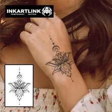 INKARTLINK タトゥーシール 花 ジャグアタトゥー 2枚セット2週間 長持ち 防水 刺青シール 入れ墨シール メンズ レディース 流行 男 女 半永久的 消えるタトゥー 手首 腕 手の背 足 腹部 鎖骨 - 4 - チェックする 3