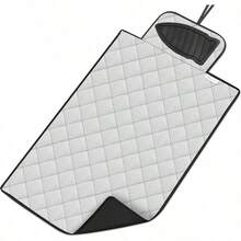 Handy Laundry - Alfombrilla de planchado magnética cambia cualquier superficie plana en una tabla de planchar silicona antideslizante para colocar tu plancha caliente fácil de llevar cuando viajas - Gris - Ver 1