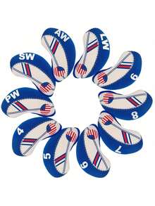 Sleek Fresh Blue Iron Putter Head Cover - Premium Durable Protective Gear | Ideal For Young Golf Enthusiasts & Daily Practical Players - Blue - View 2