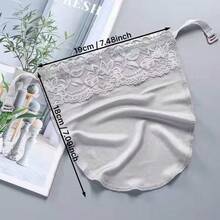 4pcs/Set Lace Trim Breathable Fashion Adjustable Chest Coverage Fake Collar For Daily Wear Valentines For Dress For Christmas Decor - Multicolor - View 8