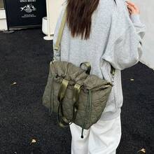 Women's New Popular Down Single-Shoulder Bag Large Capacity Filled Lightweight Handbag - Multicolor - View 2