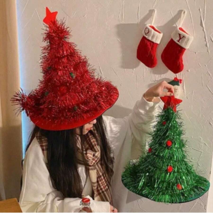 Julhattar - Grön - Visa 1