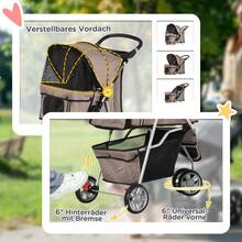 PawHut Dog And Cat Stroller, Multicolor (Coffee Brown) On Site - 1 - 查看 6