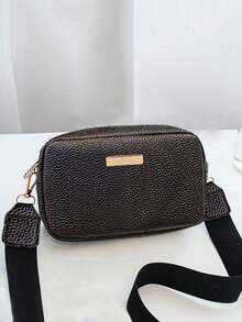 Women's Casual Everyday Fashion Minimalist Crossbody Shoulder Bag - Black - View 2