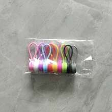 10/5件 第二代升级版硅胶磁铁绕线器 创意耳机式线缆整理器 防掉落磁铁绕线器，磁性线圈适用于耳机和数据线，线缆管理存储配件，送给朋友的理想圣诞礼物 - 彩色 - 查看 10