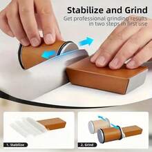 Professional Knife Sharpener Set - Includes Diamond Sharpening Stone, Magnetic Knife Holder, And 15°/20° Angle Guides, Suitable For Kitchen Knives