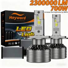 2Pcs H7 H4 Led Car Headlight Bulbs Canbus H1 160W 60000LM H11 H9 Led Lamp HB3 9005 HB4 9006 LED 6000K 12v 24v Fog Lights - DF - 查看 16