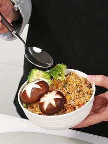 3/6件套防碎麦片碗，26盎司小麦秸秆碗，微波炉和洗碗机适用，可重复使用塑料碗，适用于盛汤、沙拉、米饭、零食，米色 - 彩色 - 查看 2