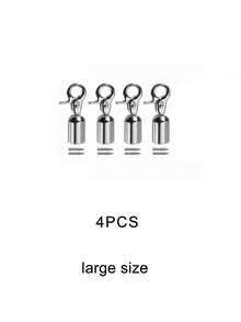 4/6件套金属旋转钩扣套装 - 金银色旋转龙虾扣，适用于包袋制作、编织绳连接、手提包提手、钥匙链、挂绳、珠宝制作、DIY缝纫配件、可拆卸纽扣，适用于手提包、背包、斜挎包肩带、皮革工艺品、时尚配饰，是DIY爱好者、手工艺者、设计师和业余项目的理想之选 - 彩色 - 查看 13
