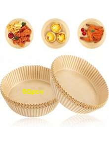 100/50/10 方形一次性空气炸锅内衬，纸质空气炸锅内衬，纸质篮碗，烤盘，烤箱配件，烘焙工具，厨房小工具，厨房配件 100/50/10 方形一次性空气炸锅内衬，纸质空气炸锅内衬，纸质篮碗，烤盘