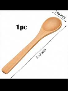 10pcs Wooden Long Handle Spoons For Eating Soup, Coffee, Honey, Jam And Other Condiments, Perfect For Family Coffee And Serving Creative Dishes, Lightweight And Convenient To Use Christmas Gift