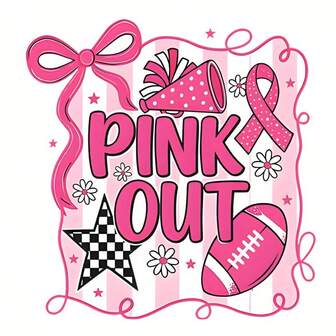 1/2/3pcs Pink & Black Sports Thermal Transfer Iron-On/Sew-On Patches - Pink & Black Balloon, Ribbon Bow, Checkered & Stars Design With Pink Lettering - Washable DIY Iron-On/Sew-On Stickers For T-Shirts, Jeans, Jackets, Bags - Breast Cancer Awareness Ribbon & Pink Out Theme - Fabric For Women, Sports Teams, Cheerleading, Birthday Party Decorations