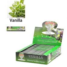 每盒25张，特大号调味卷烟纸，15种口味可选，110毫米长，带图案，吸烟配件卷烟纸，必备吸烟配件卷烟纸