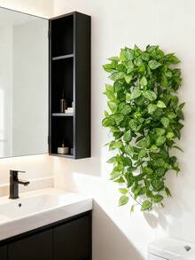1 Piece Of Artificial Hanging Plants, Outdoor Artificial Plants, Fake Hanging Plants, Imitation Hanging Ivy Plants, UV-Resistant Plastic Plants, Valentine's Day Gifts - Green - View 5