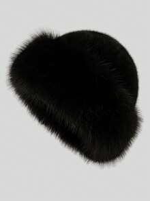 1pc/4pcs New Faux Fur Fashion Hat, Warm & Comfortable Fluffy Cap For Women In Autumn/Winter, Cold-Proof, Cute & Stylish Winter Outfit - Multicolor - View 14